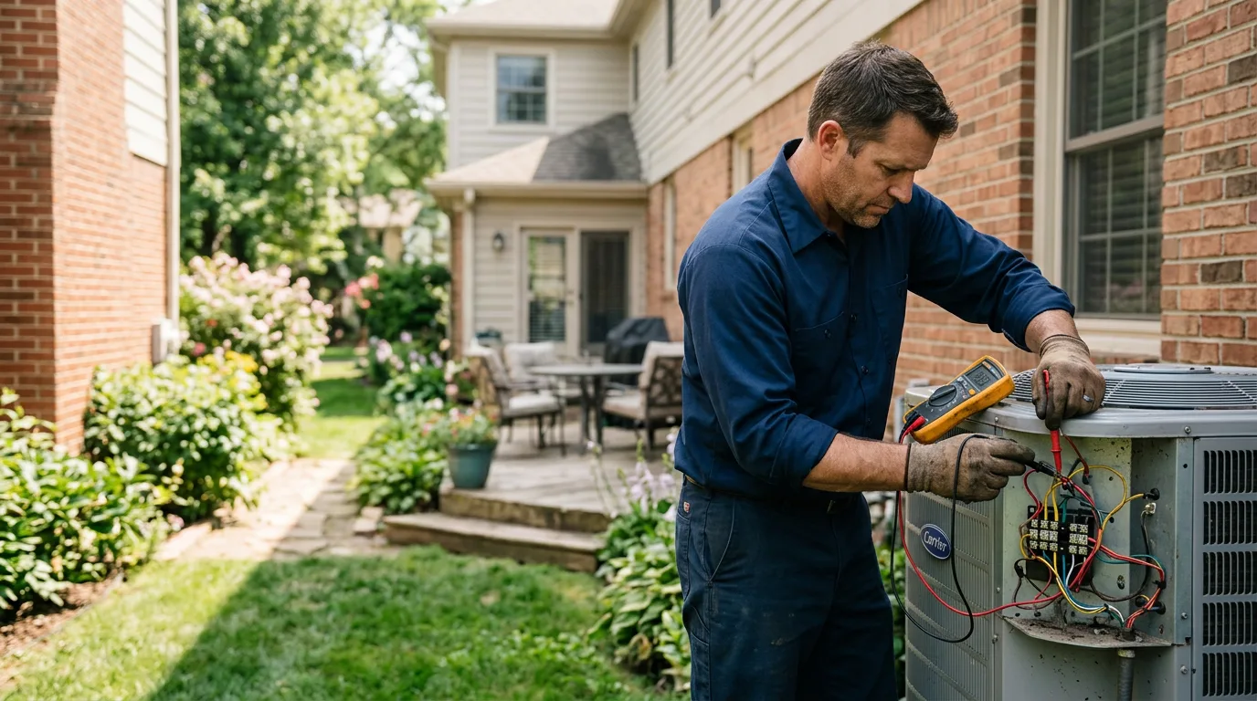HVAC technician working near Cuero, TX